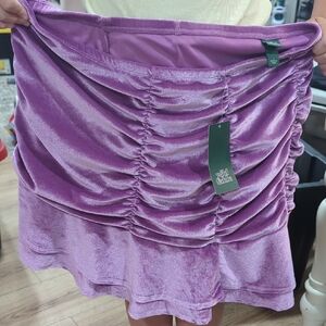 Wild Fable Purple Bubble Mini Skirt